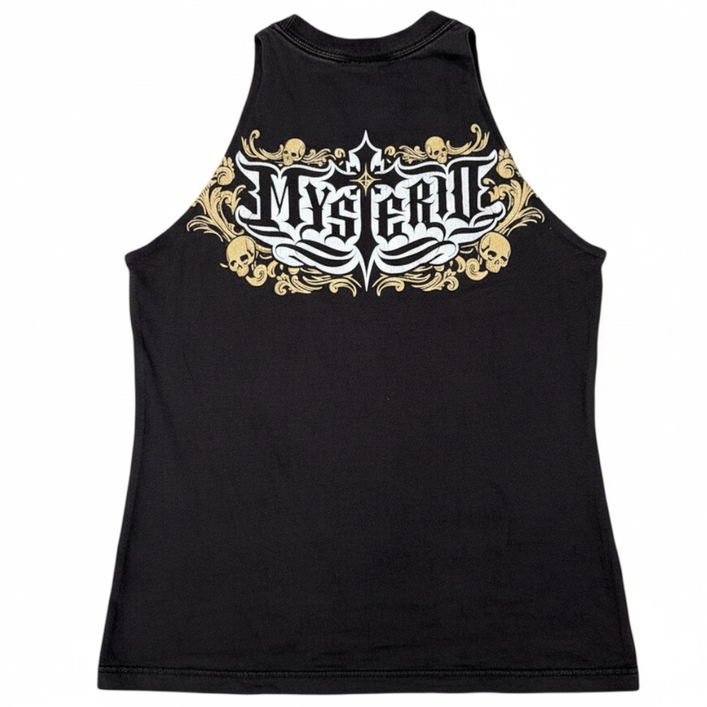 2000s Y2K 2007 WWE Rey Mysterio 619 Wrestling Black Cut Muscle Shirt Men's Med